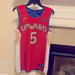 Upward Reversible Sports Jersey 5 Red & Blue - Unisex Adult Small